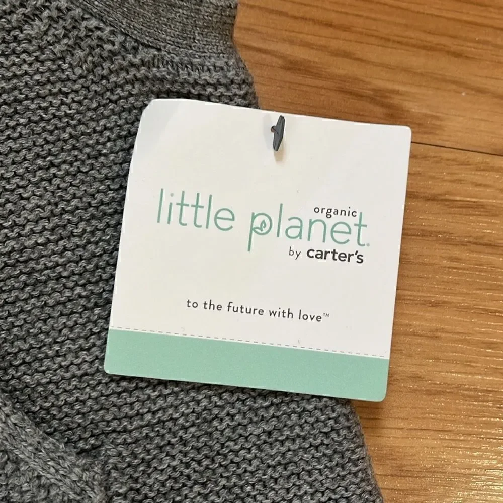 Little Planet by Carters Organic Sweater Knit Overalls